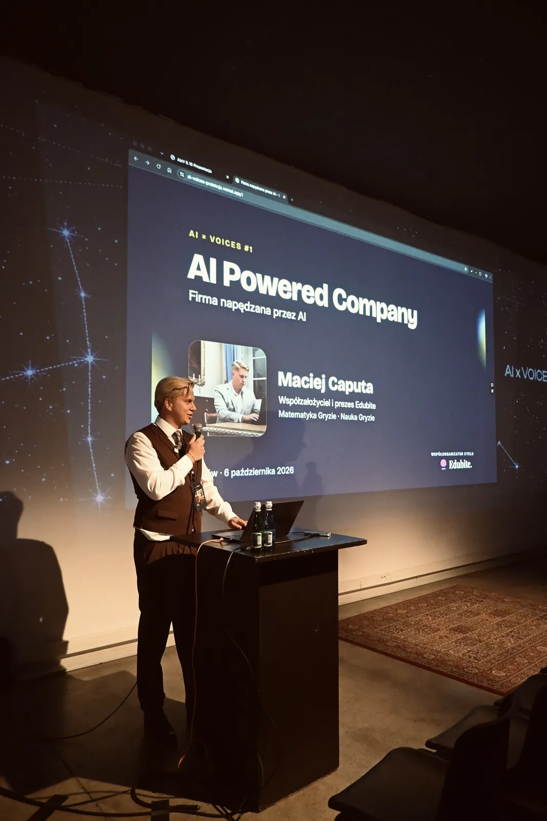 Maciej Caputa, prelekcja „AI Powered Company”